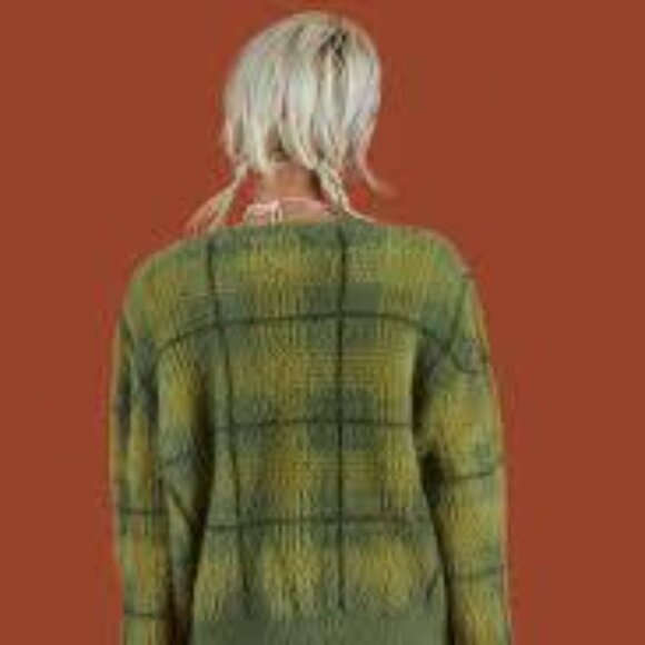 UNIF TY CARDIGAN Color: Multi Green Size - XS - Picture 3 of 13